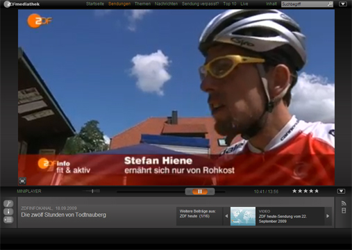 Rohköstler Stefan Hiene auf ZDF